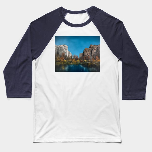 Yosemite Autumn Baseball T-Shirt by J&S mason
